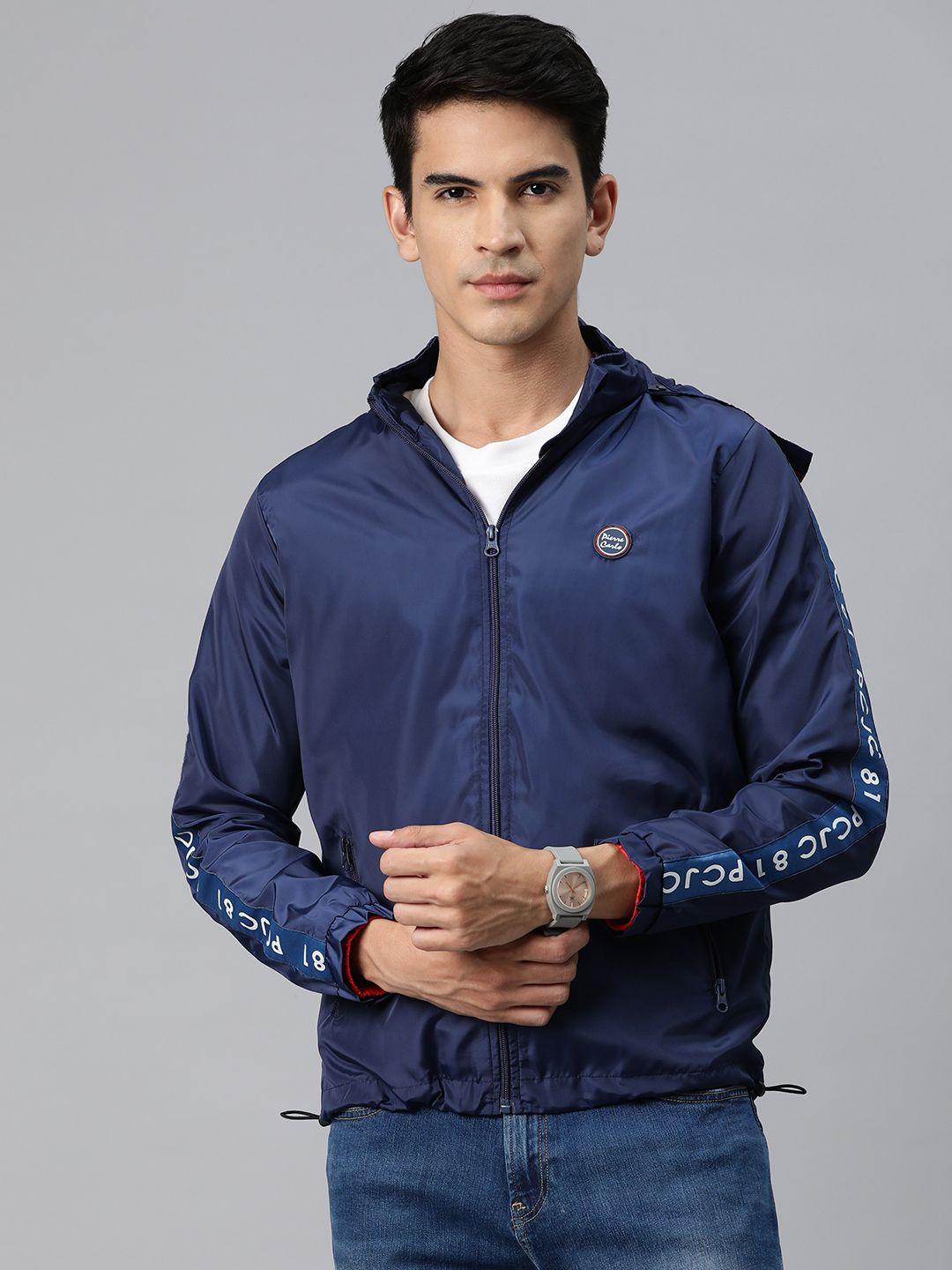 pierre carlo men typography printed sporty jacket