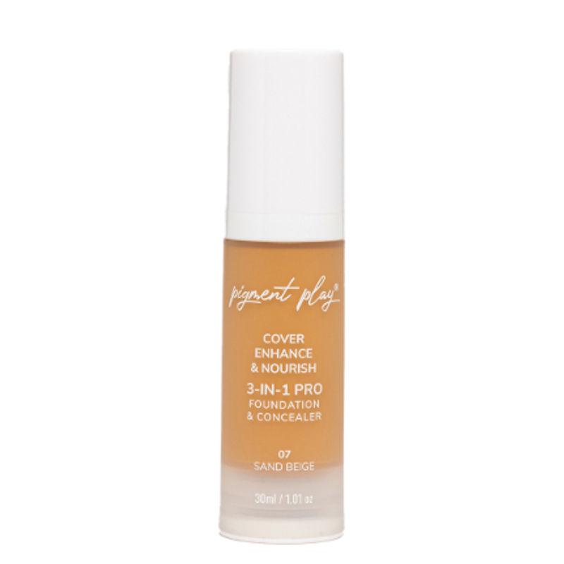 pigment play 3-in-1 cover + enhance + nourish foundation & concealer