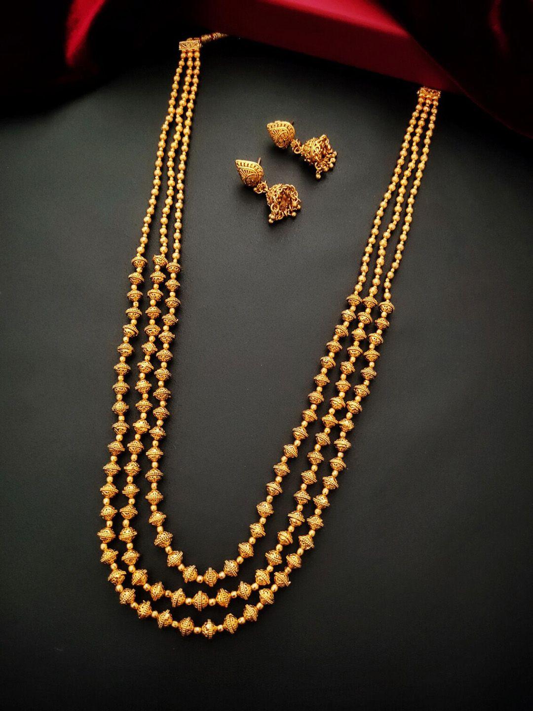 pihtara jewels gold-plated jewellery set