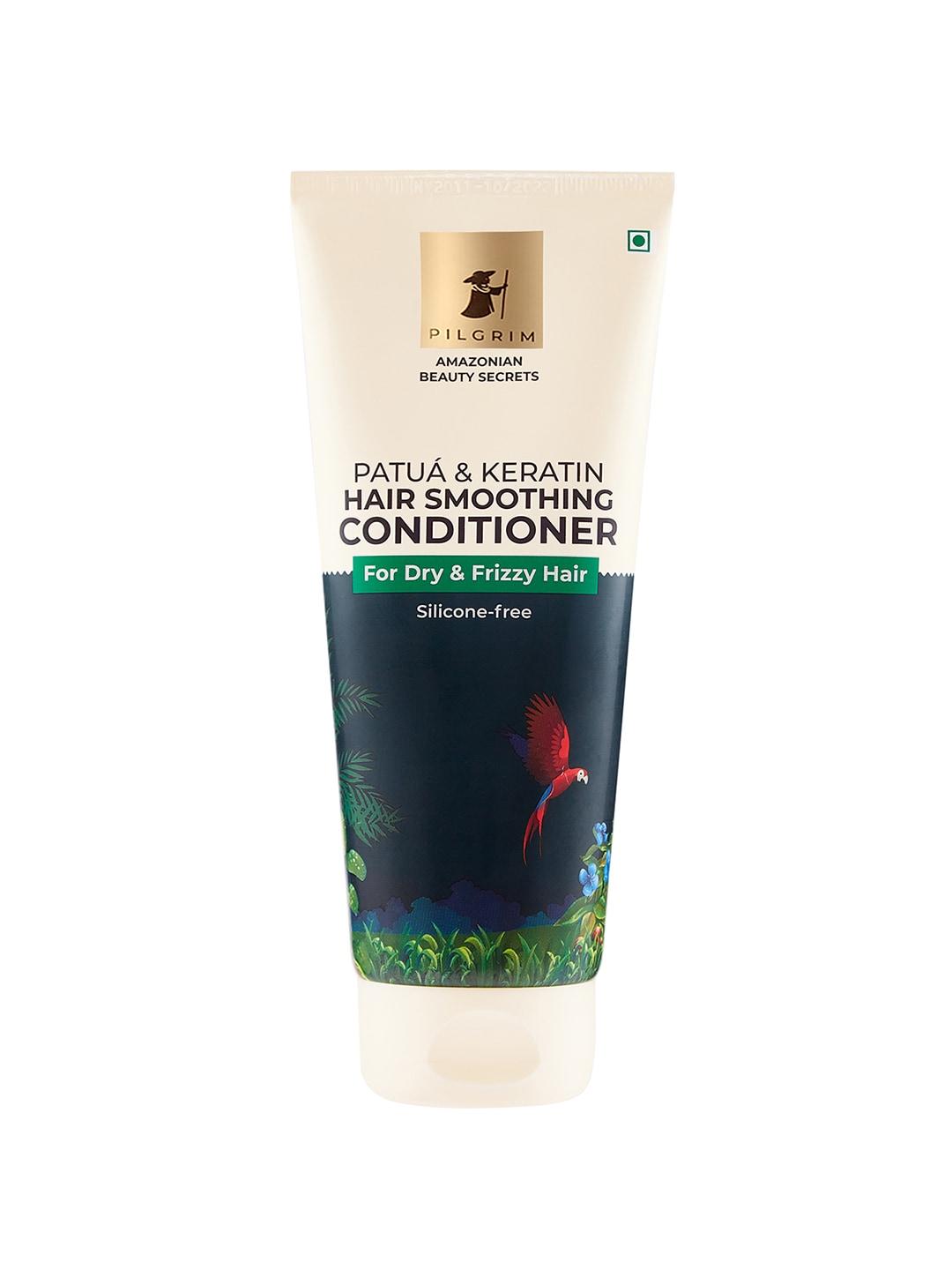 pilgrim patua & keratin hair smoothing conditioner for smooth, frizz-free & silky hair