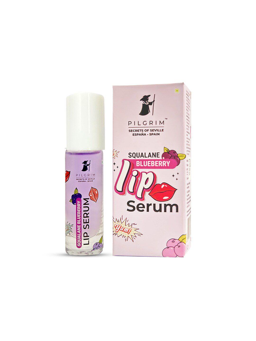 pilgrim squalane blueberry lip serum roll-on for visibly plump & supple lips - 6ml