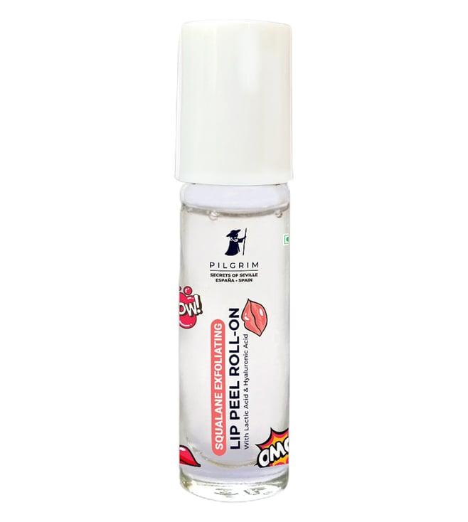 pilgrim squalane exfoliating lip peel roll-on with lactic acid & hyaluronic acid - 6 ml