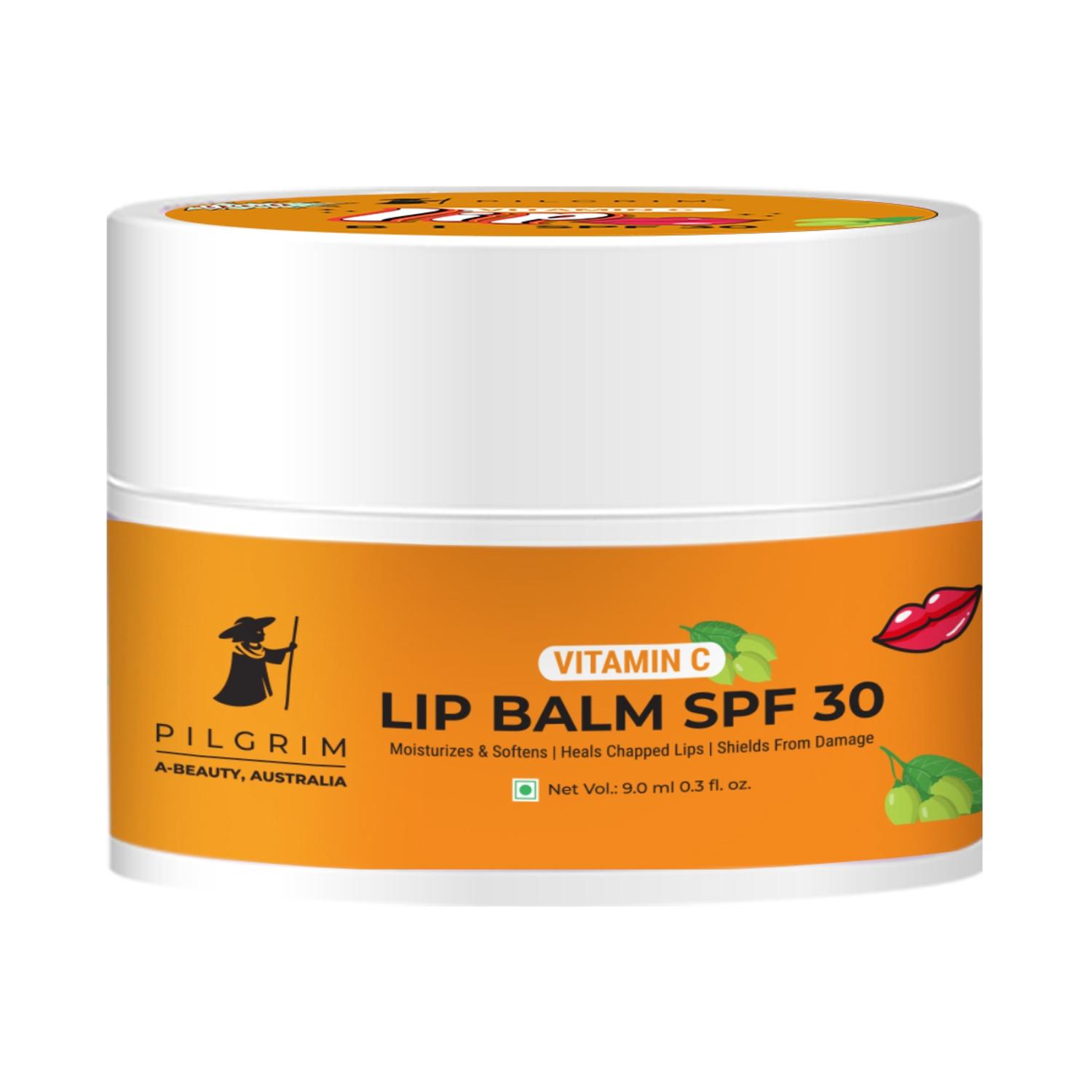 pilgrim vitamin c lip balm spf 30 with australian kakadu plum and shea butter (9ml)