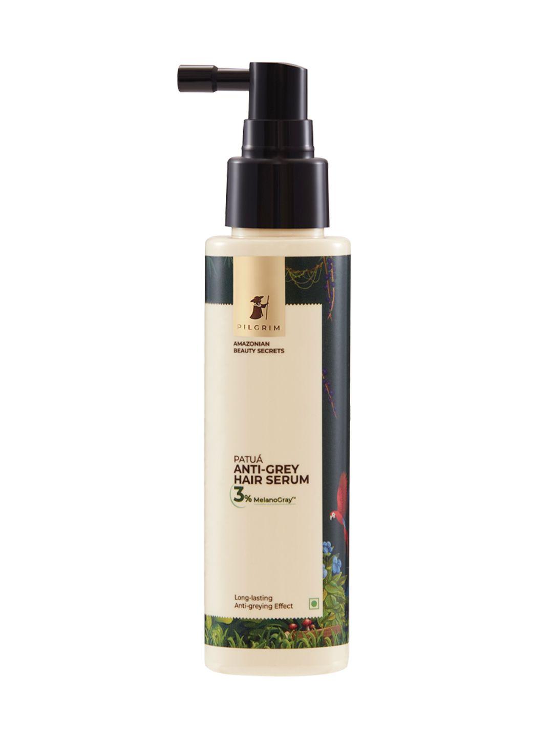 pilgrim patua anti-grey hair serum for darker, smoother & 2x stronger hair strands