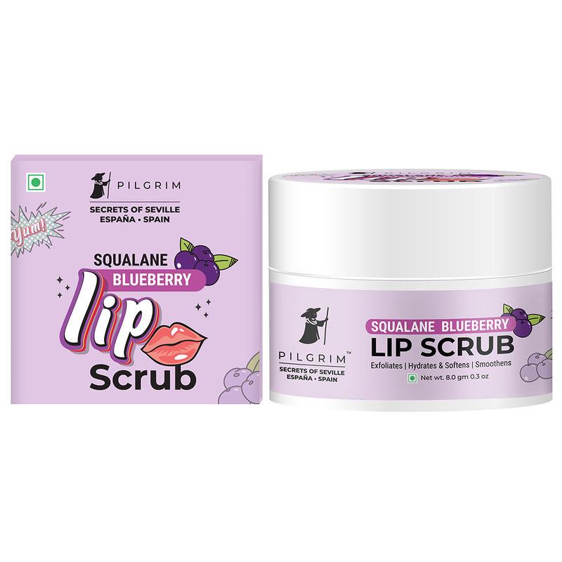 pilgrim squalane blueberry lip scrub