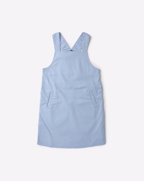 pinafore shift dress with insert pockets