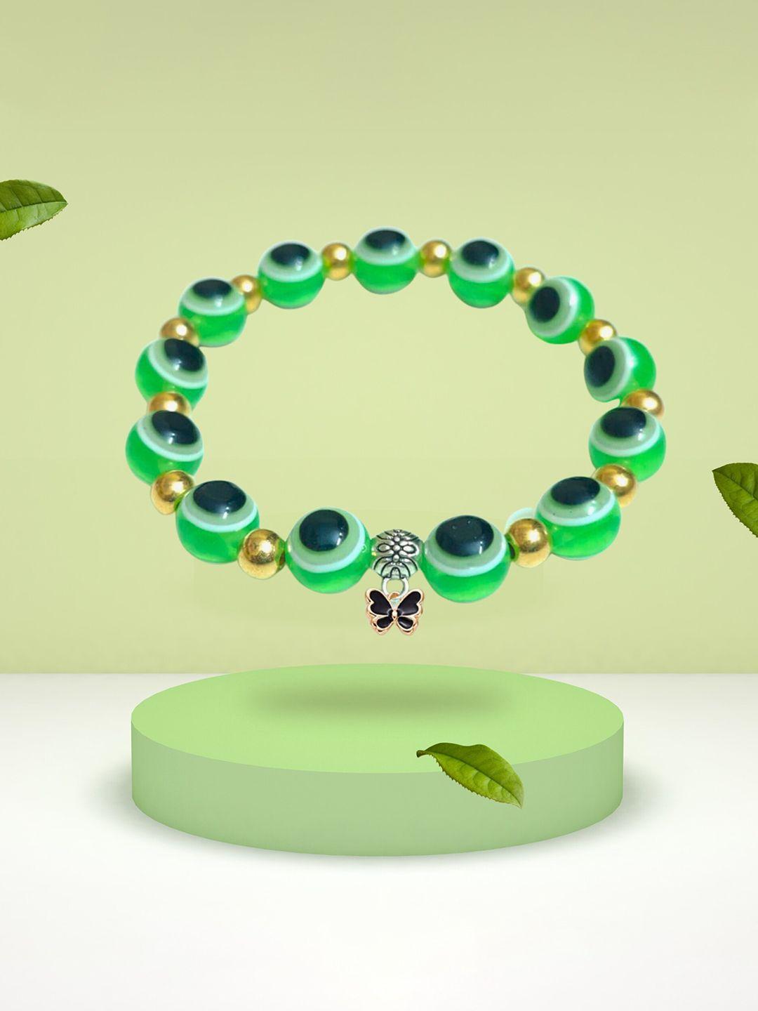 pinapes beaded elasticated bracelet