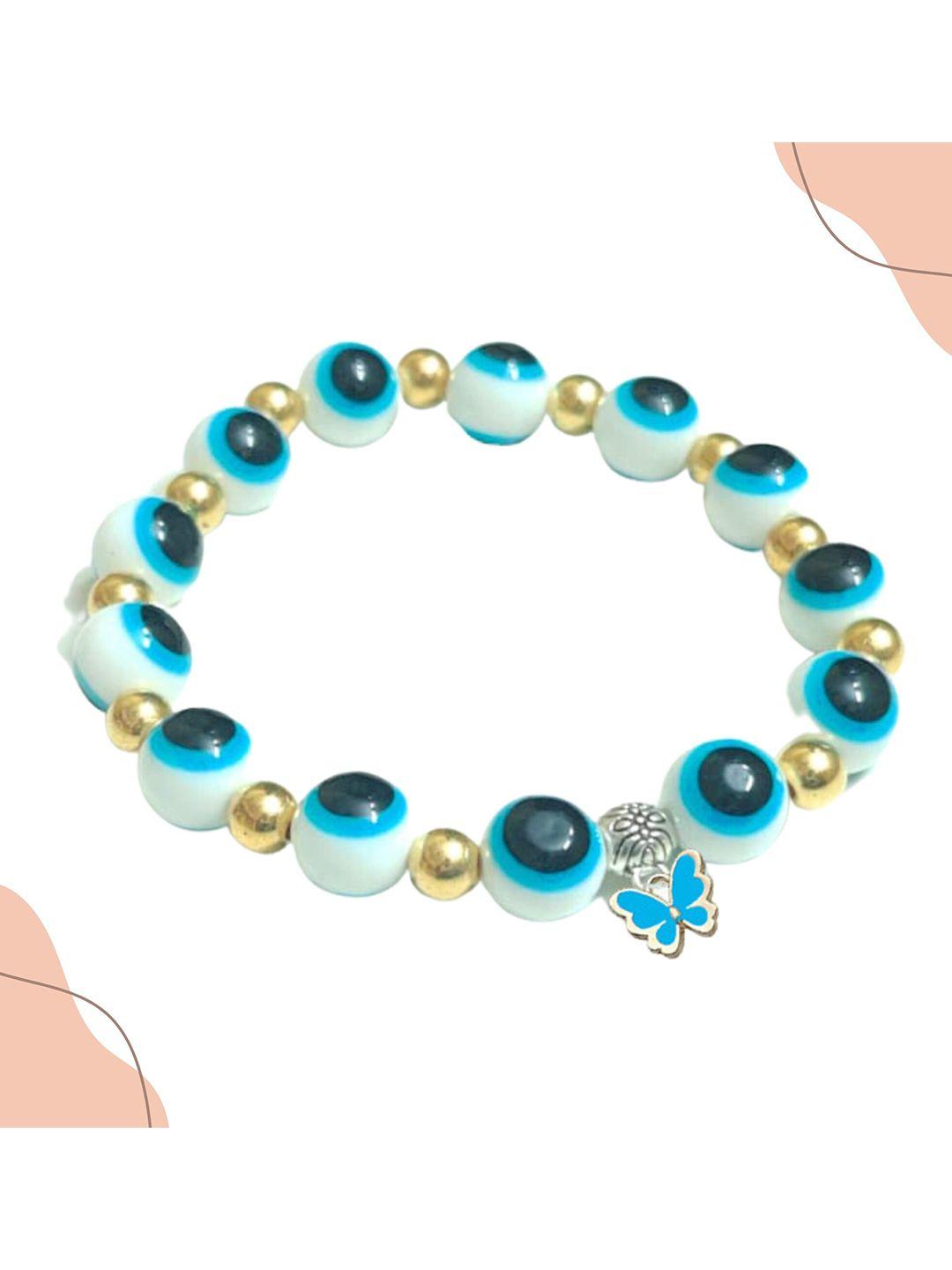 pinapes beaded elasticated bracelet