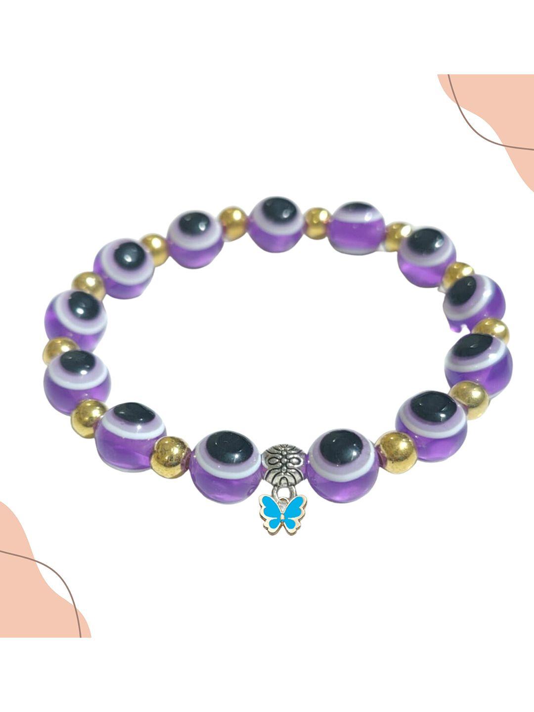 pinapes beaded elasticated bracelet