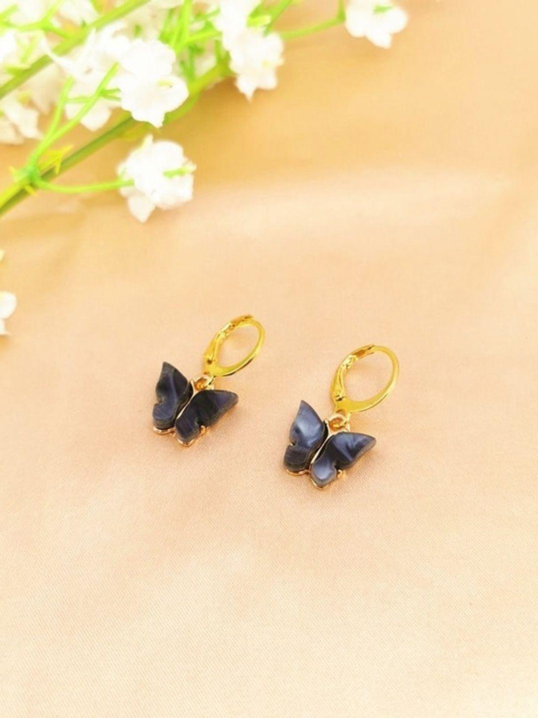 pinapes black classic drop earrings