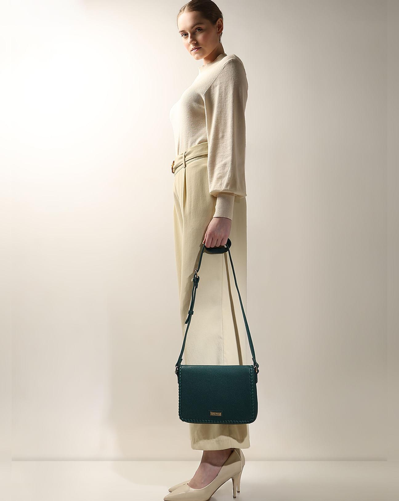 pine green sling bag