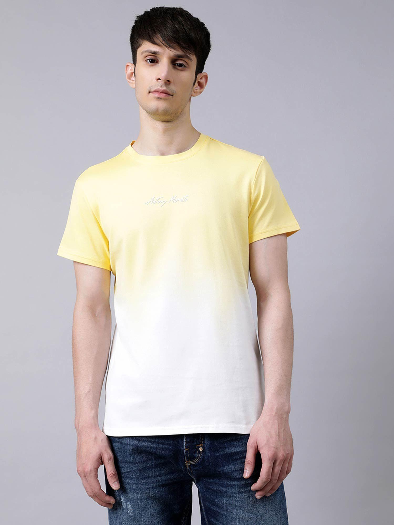 pineapple ombre round neck t-shirt