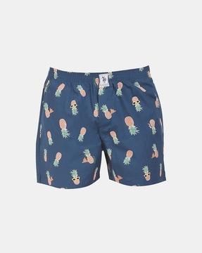 pineapple print cotton boxers