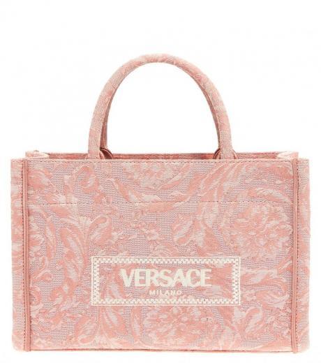 pink athena small shopping bag