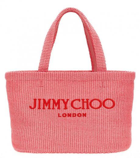 pink beach tote e/w shopping bag