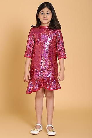 pink-cotton-a-line-dress-for-girls