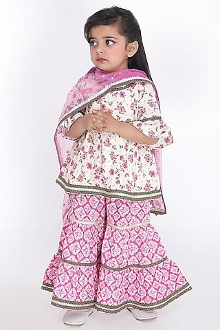 pink-cotton-printed-sharara-set-for-girls