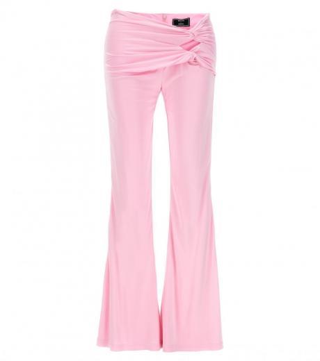 pink cut out knot pants