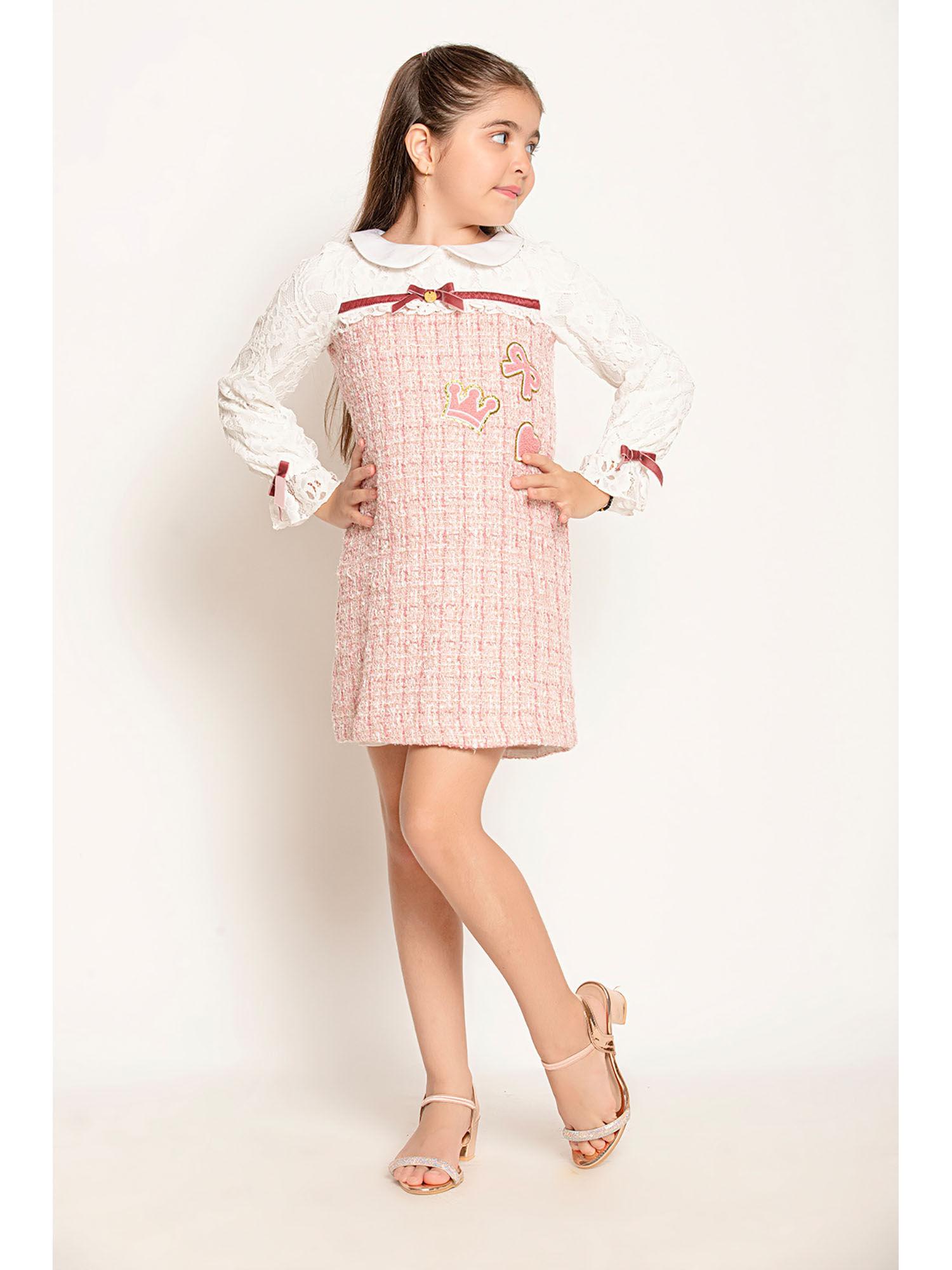 pink dress for girls with school spirit