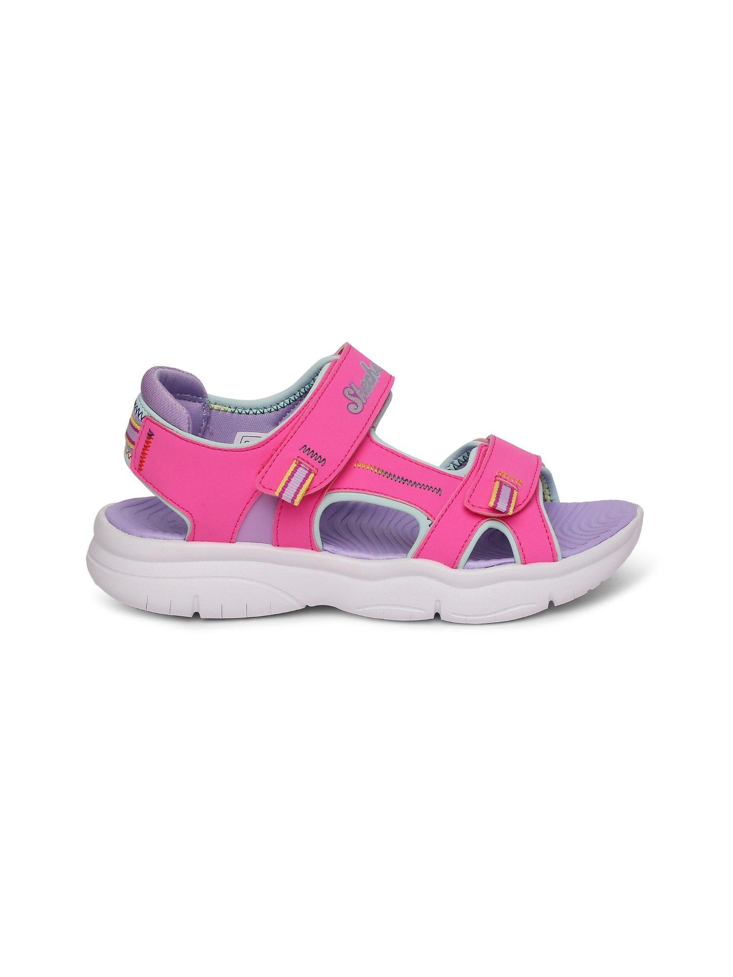 pink flex splash vibrant mood sandals