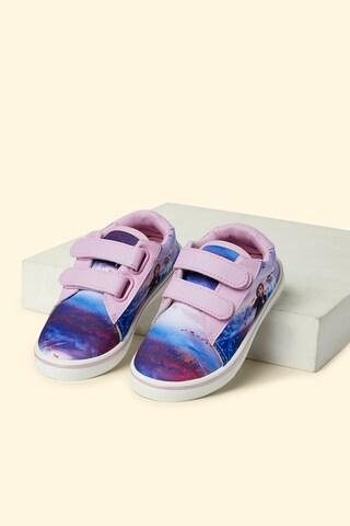 pink frozen casual girls character shoes