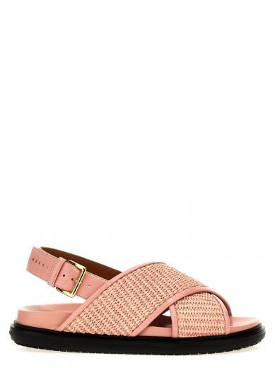 pink fussbet sandals