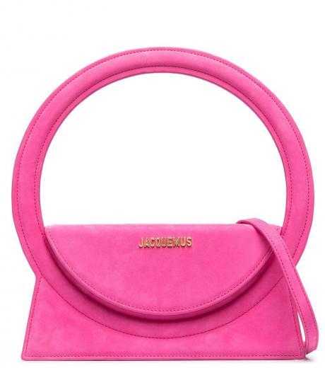 pink le sac rond shoulder bag