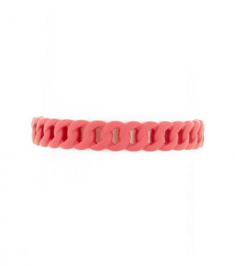 pink linked friendship bracelet