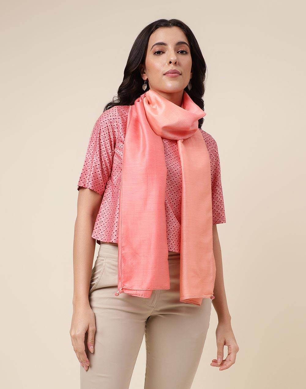 pink modal tie and dye stole