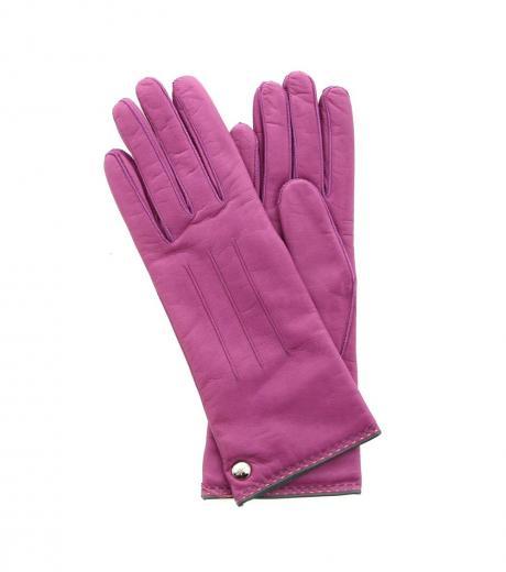 pink modish gloves