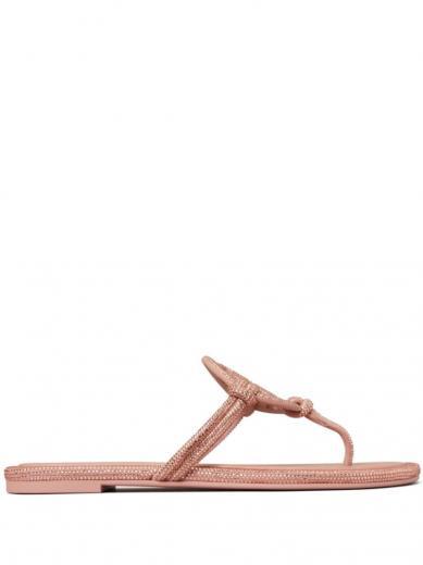 pink pink miller leather sandals