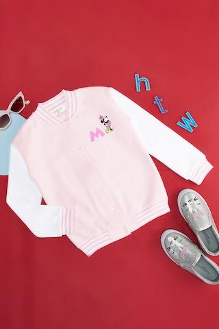 pink print winterwear full sleeves  girls regular fit  sweatshirt