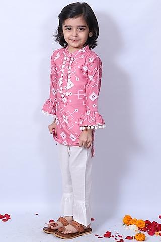 pink-printed-dhoti-set-for-girls