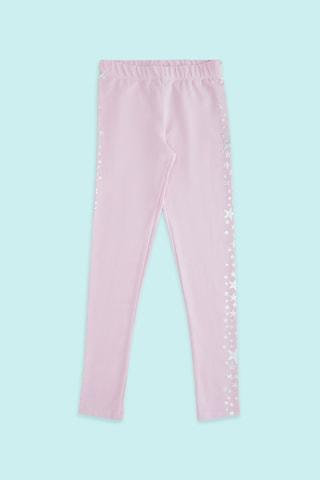 pink printed full length casual girls regular fit leggings