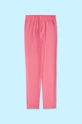 pink printed full length mid rise casual girls regular fit jeggings
