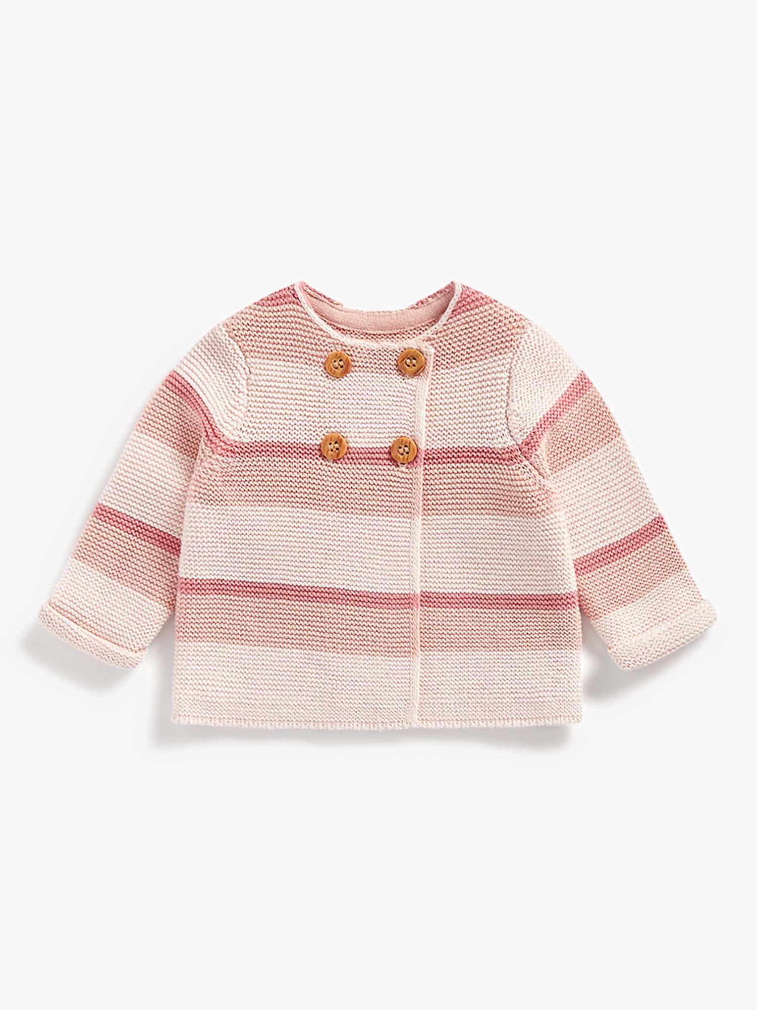pink printed sweater