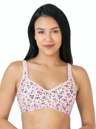 pink printeded women regular fit bra