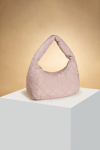 pink quilted casual nylon women fashion bag