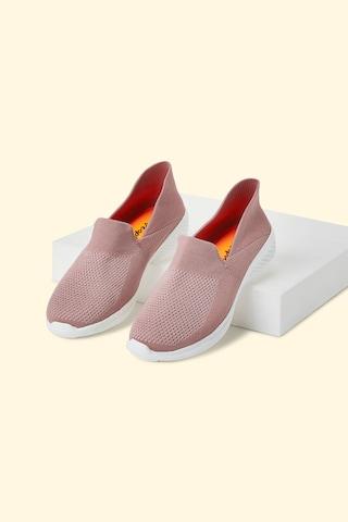 pink solid casual women sport shoes