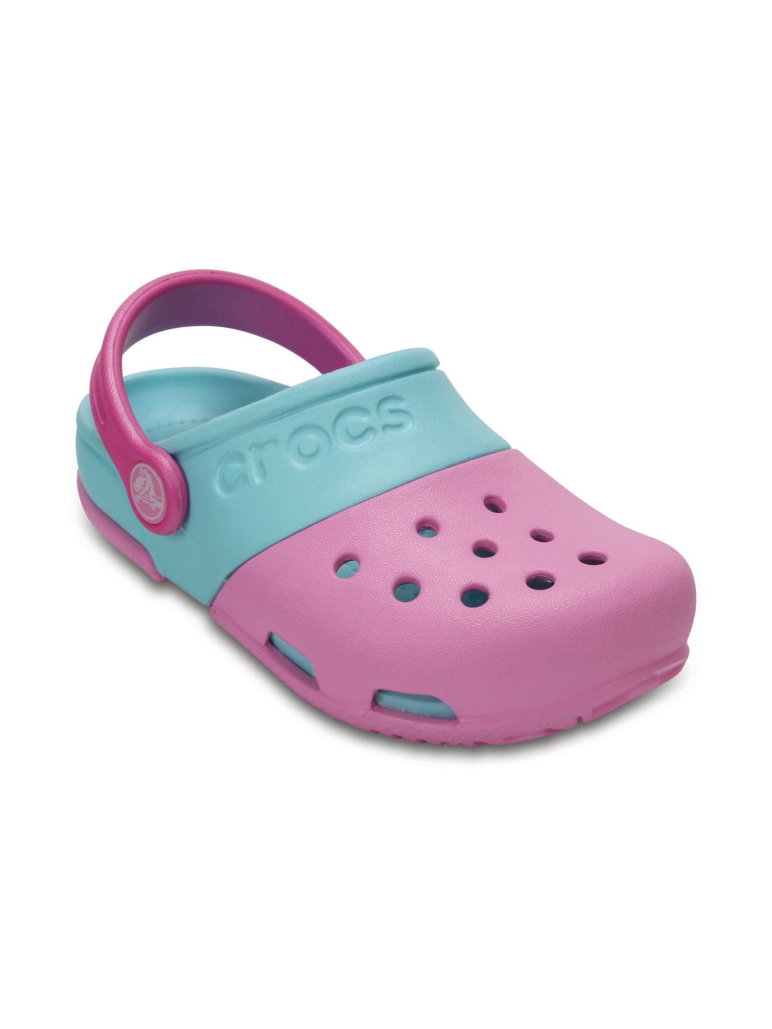 pink solid clogs