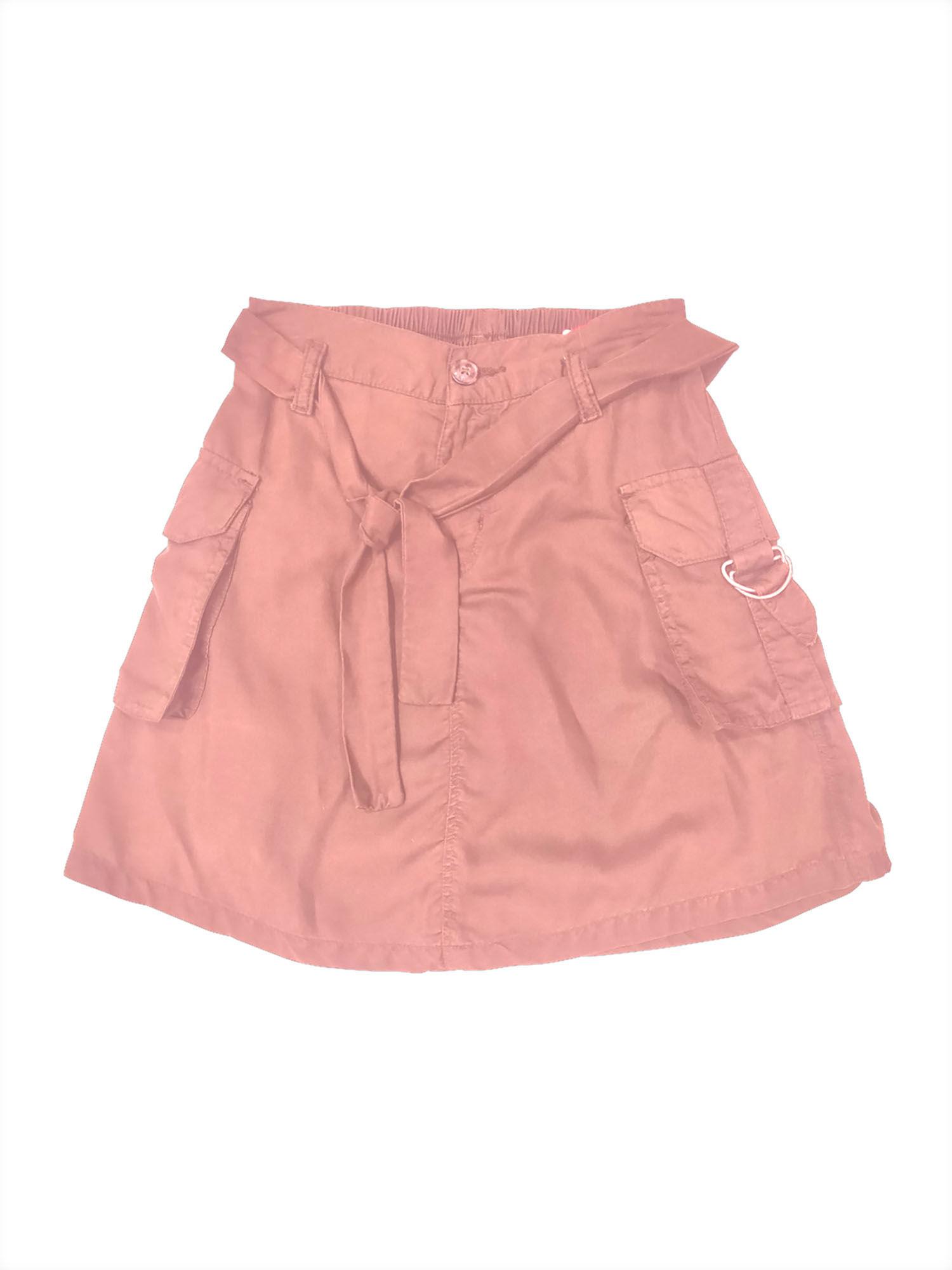pink solid/plain skirts