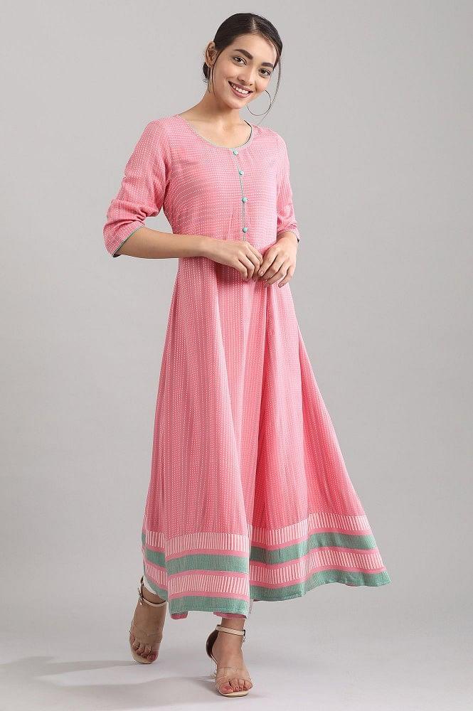 pink a-line kurta