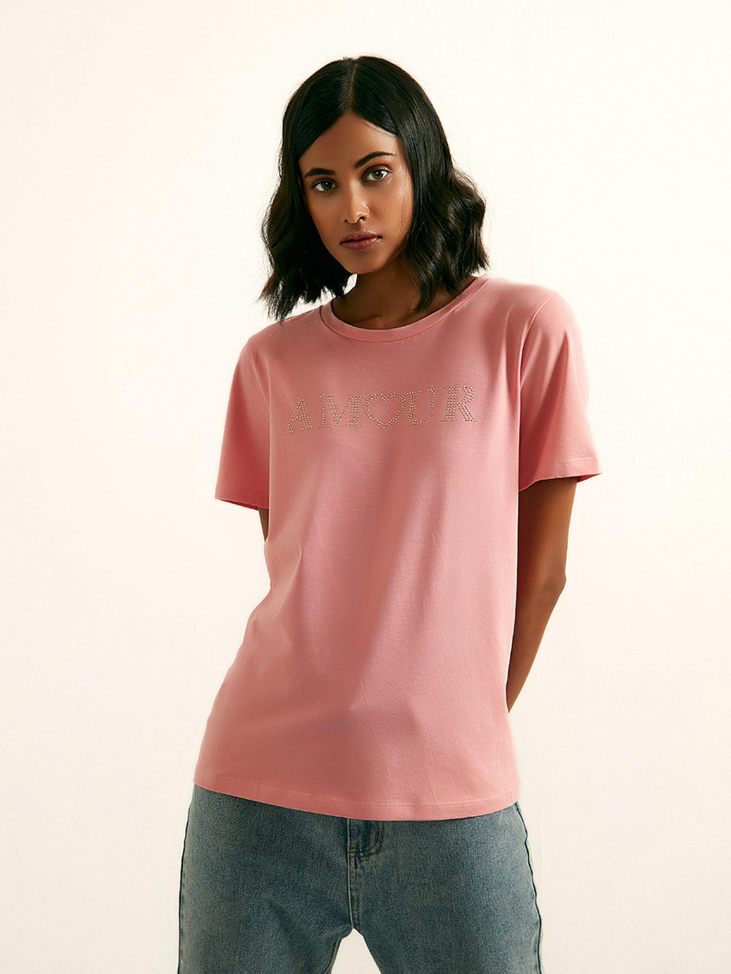 pink amour tee