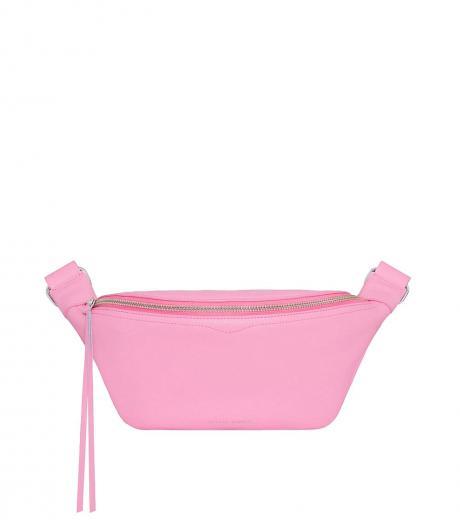 pink bree belt large crossbody bag