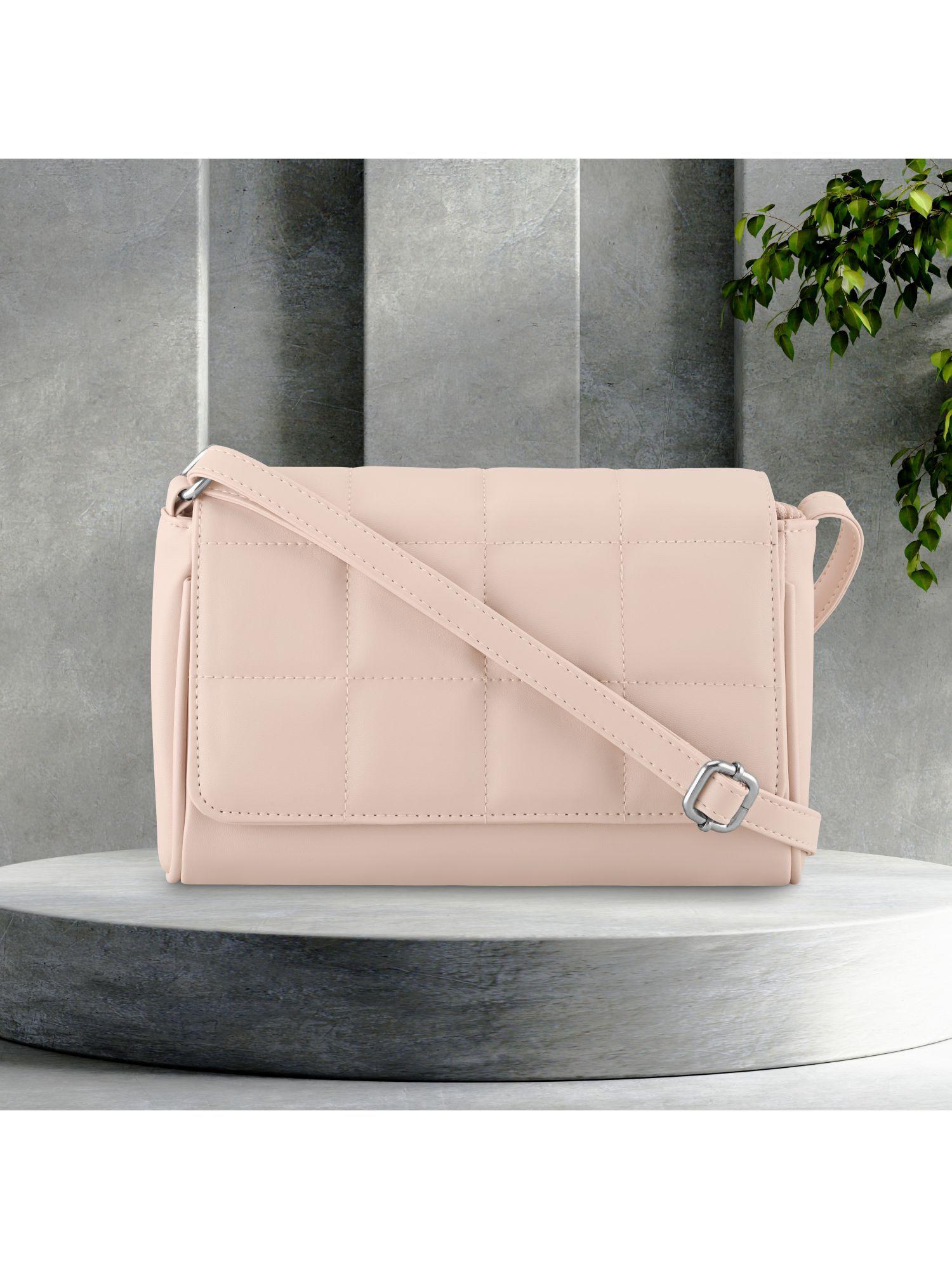 pink casual sling bag for women