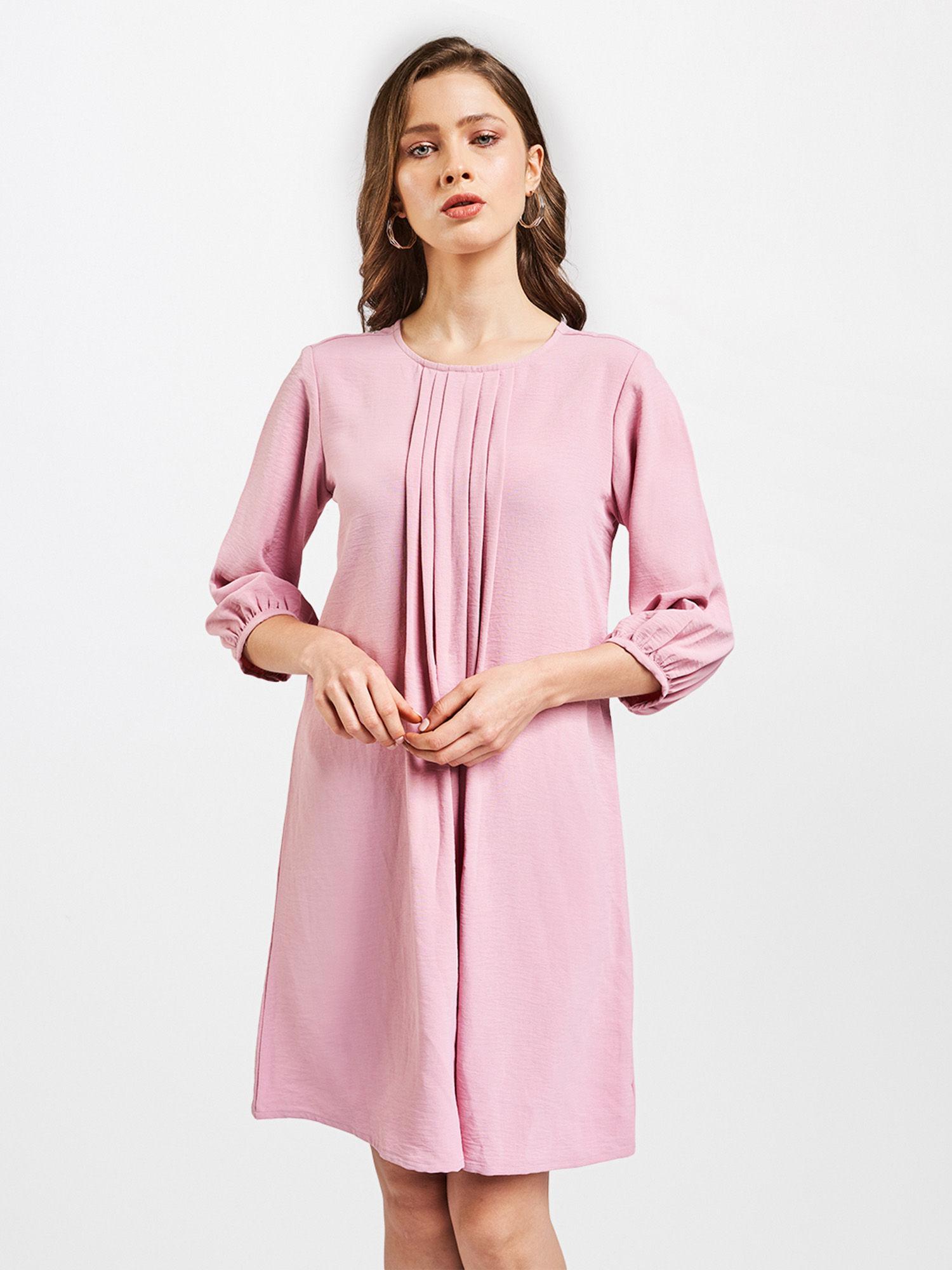 pink casual wear dress