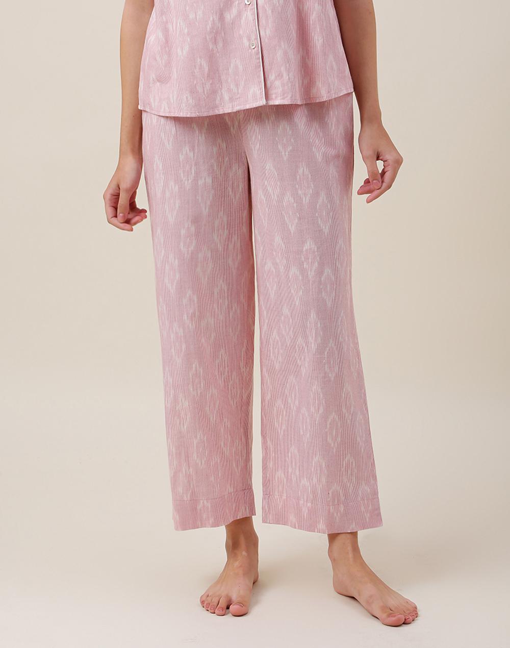 pink cotton  ikat pyjama
