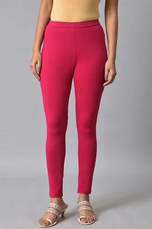 pink cotton jersey tights