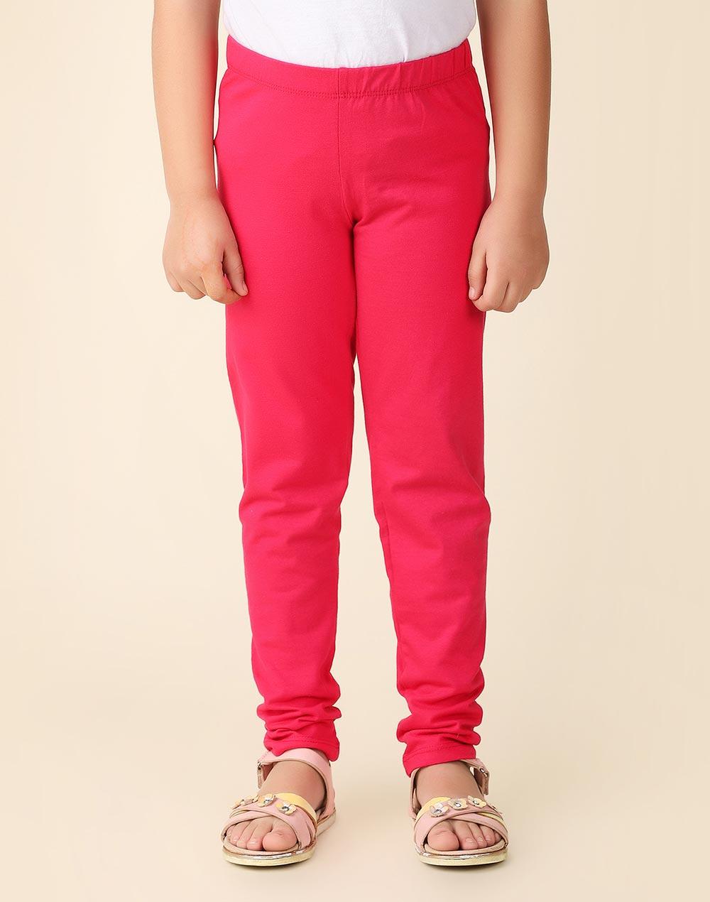 pink cotton leggings
