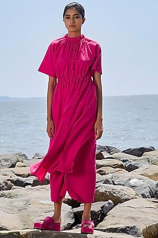 pink cotton tunic set